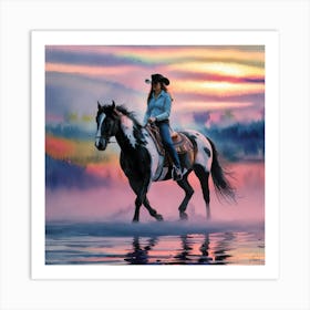 Cowgirl 5 30x30in 9000x9000px 38 Art Print