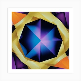 'Purple Diamond' Art Print