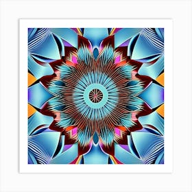 Psychedelic Flower Art Print