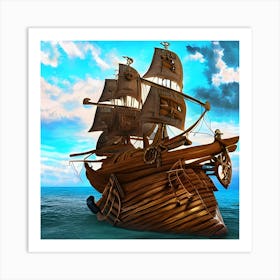 Pirate Ship Art Print