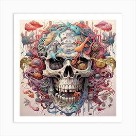 Skull Of The Ocean Art Print