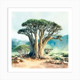 Baobab Tree, socotra Art Print