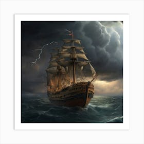 Stormy Seas.17 Art Print