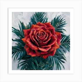 Red Rose 7 Art Print