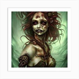 Zombie Girl 1 Art Print