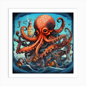 Octopus 4 Art Print