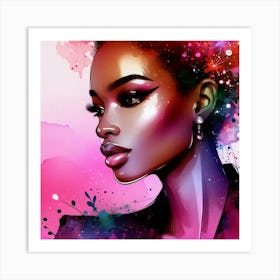 A stylish lady 2 Art Print