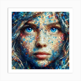 Mosaic Girl 1 Art Print