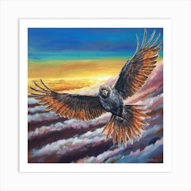 Eagle In Flight Art Print