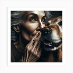 Dog Whisperer Art Print