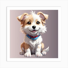 Cute Dog Art Print