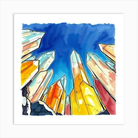 Crystals In The Sky 2 Art Print