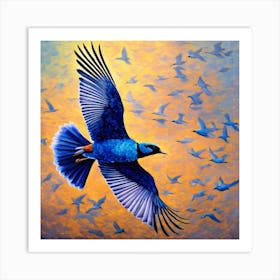 Flock of birds 1 Art Print