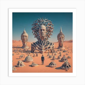 'The Man In The Desert' 1 Art Print