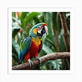 Ai Parrot Art Print