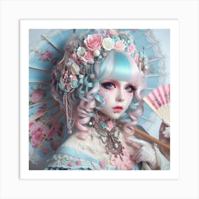 Japanese Girl Art Print