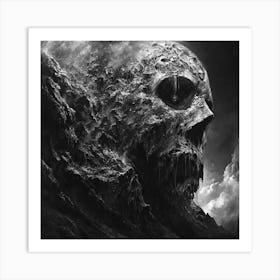 Skull Of A Mountain Art Print