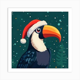 Christmas Toucan Art Print