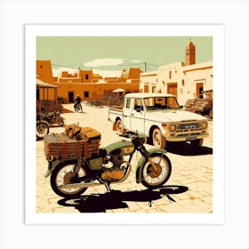 Chinguetti, Mauritania. Vintage Poster