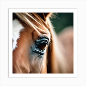 Close Up Of A Horse'S Eye Art Print