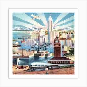 San Francisco Cityscape Art Print