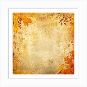 A Watercolor Illustration Of An Old Weathered Piece Of Paper Art Placed Against An Abstract Golden (3) Art Print