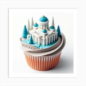 Helsinki Cupcake Art Print