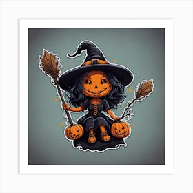 Halloween Witch 4 Art Print