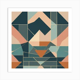 Geometric Abstract Painting Art Print