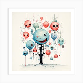 Spooky Tree Art Print