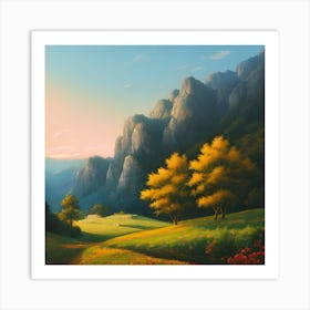 Mountain Landscape 12 Art Print