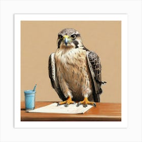 Hawk! Art Print