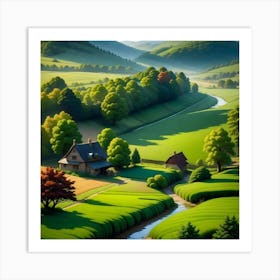 Landscape Painting 5 Art Print