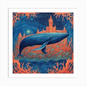 Blue Whale Art Print