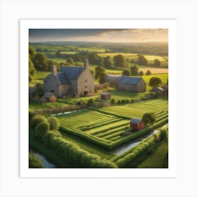 Farm In The Countryside 19 Art Print