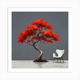 Erythrina tree 1 Art Print