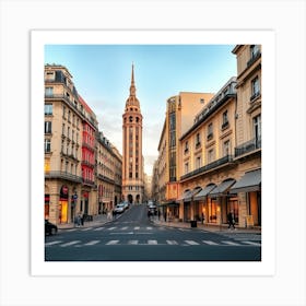 Paris Cityscape Art Print