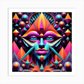 Abstract Psychedelic Art Art Print