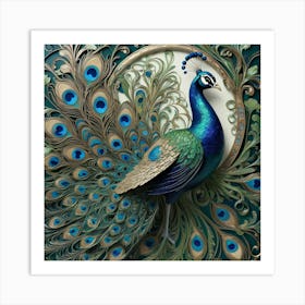 Peacock 25 Art Print