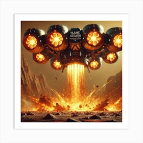 Flame Seraph Incendiary Missiles Art Print