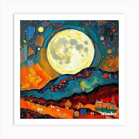 Full Moon In The Sky 5 Art Print