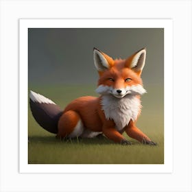 Cute Fox Art Print