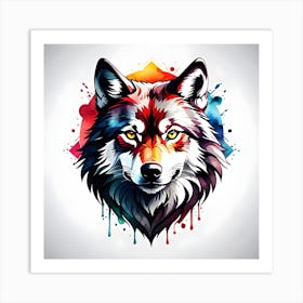 Wolf Head Art Print