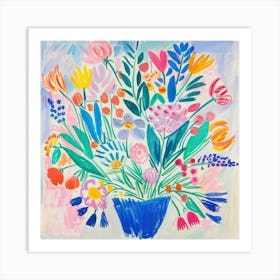 Floral Painting Matisse Style 9 Art Print