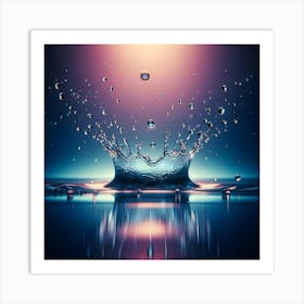 Water Drop Stock Videos & Royalty-Free Footage Art Print