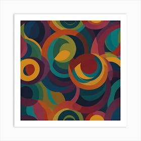 Abstract Circles 8 Art Print