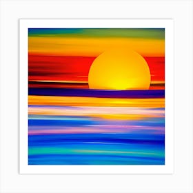 Sunset - Sunset Fine Print Art Print