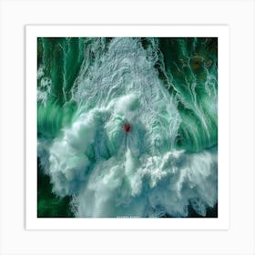 Wave In The Ocean Art Print