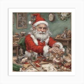 797378 The Elf Preper Charette Of Santa Xl 1024 V1 0 Art Print