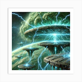 Uranian Vanguard Ion Storm Manipulation Art Print